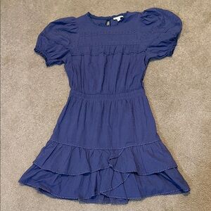 Stellah Periwinkle Blue Textured Dress